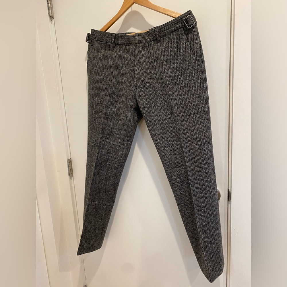 Men’s Club Monaco Creased Front Trouser